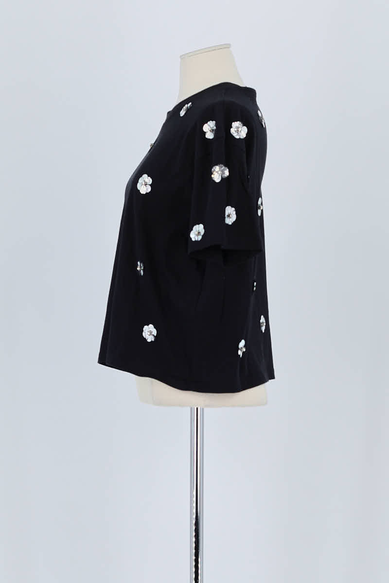T-shirt Sandro Noir en Coton