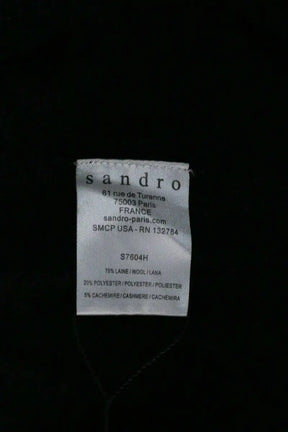 T-shirt Sandro Noir en Laine