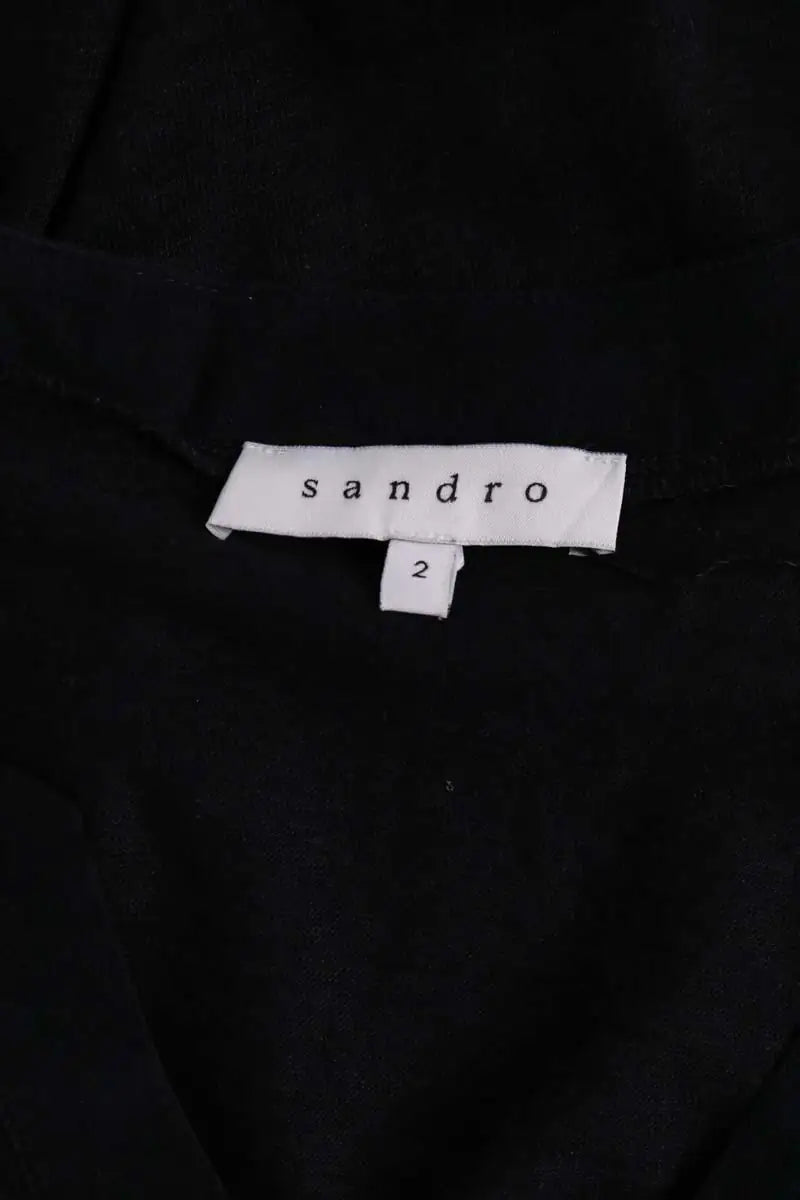 T-shirt Sandro Noir en Synthétique