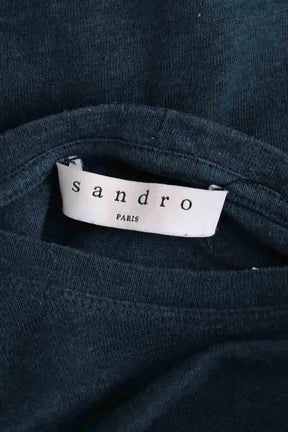T-shirt Sandro Vert en Lin