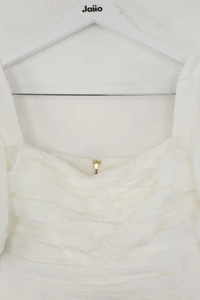 T-shirt Self-Portrait Blanc en Polyester