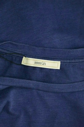 T-shirt Sessun Bleu en Coton