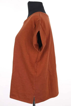 T-shirt Sessun Marron en Coton