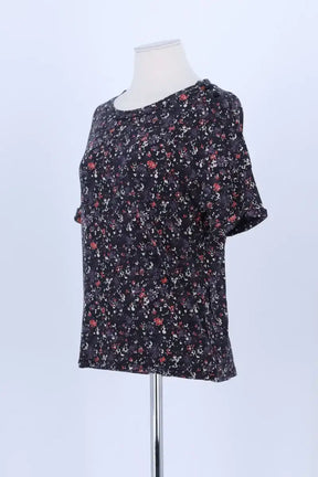 T-shirt Sessun Noir en Coton