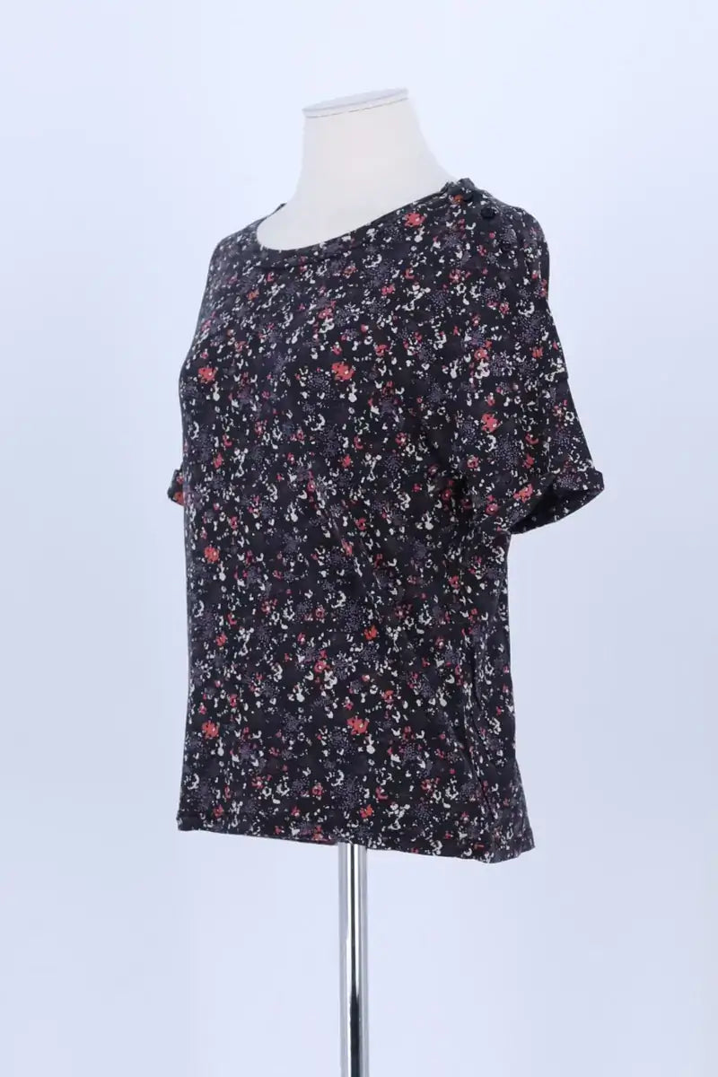 T-shirt Sessun Noir en Coton