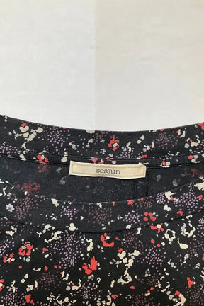 T-shirt Sessun Noir en Coton