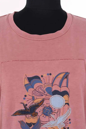 T-shirt Sessun Rose en Synthétique