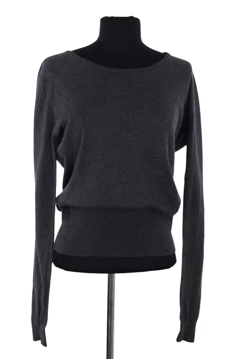 T-shirt Sézane Anthracite en Coton, taille M - Seconde Main