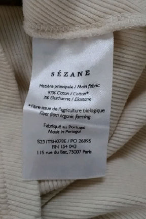 T-shirt Sézane Beige en Coton