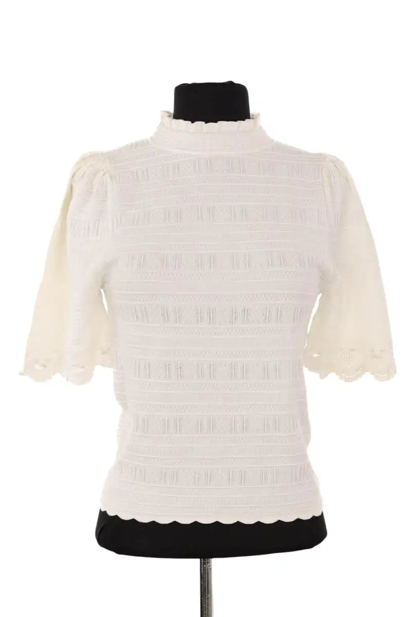 T-shirt Sézane Beige en Coton, taille XS - Seconde Main