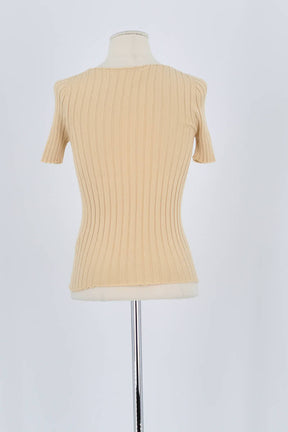 T-shirt Sézane Beige en Laine