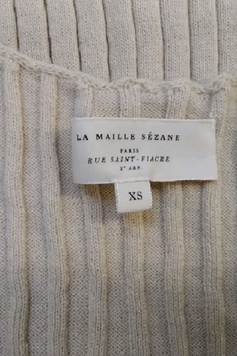 T-shirt Sézane Beige en Laine