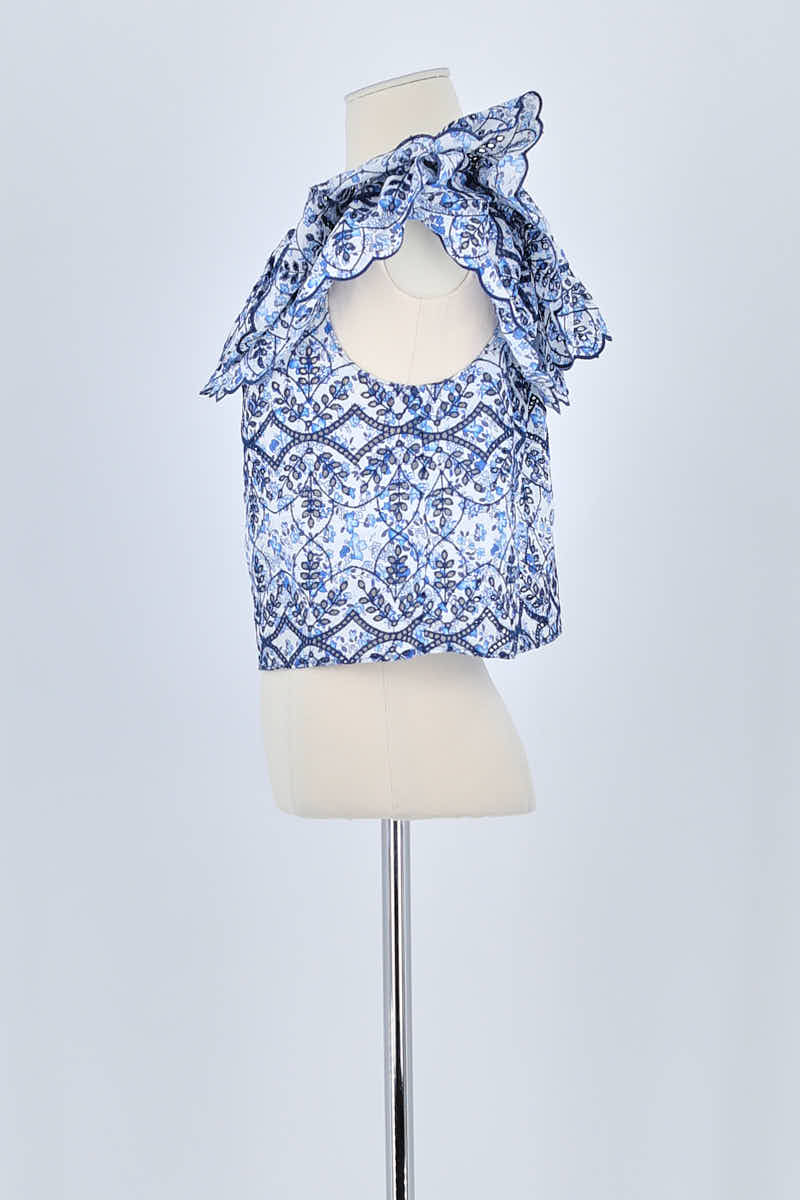 T-shirt Sézane Bleu en Polyester