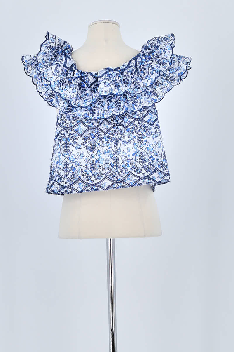 T-shirt Sézane Bleu en Polyester