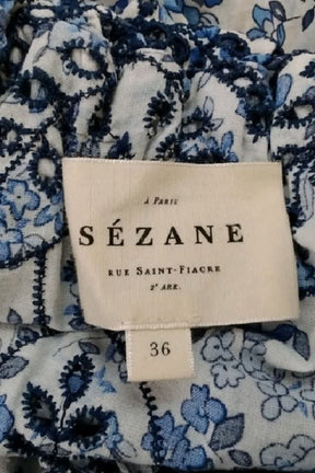 T-shirt Sézane Bleu en Polyester