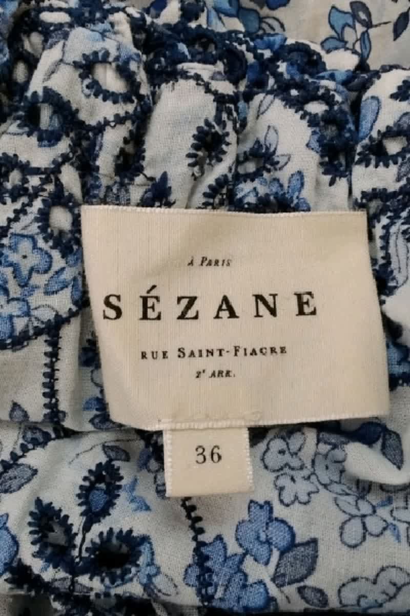 T-shirt Sézane Bleu en Polyester