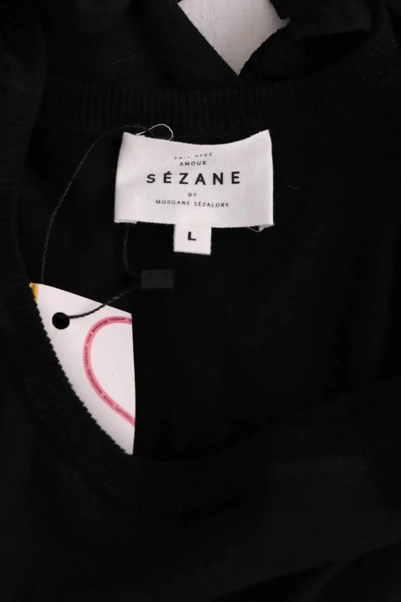 T-shirt Sézane Noir en Coton