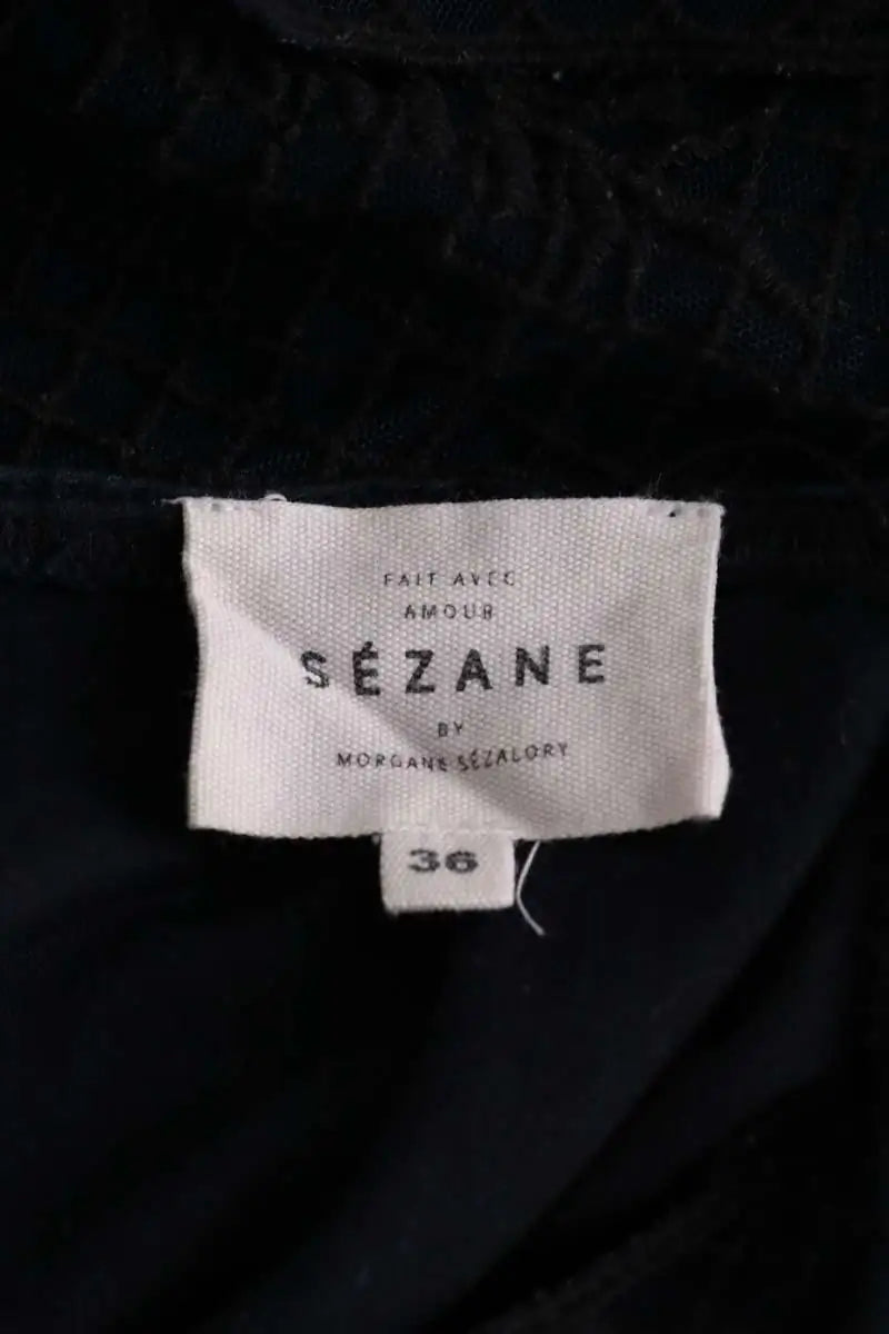 T-shirt Sézane Noir en Coton