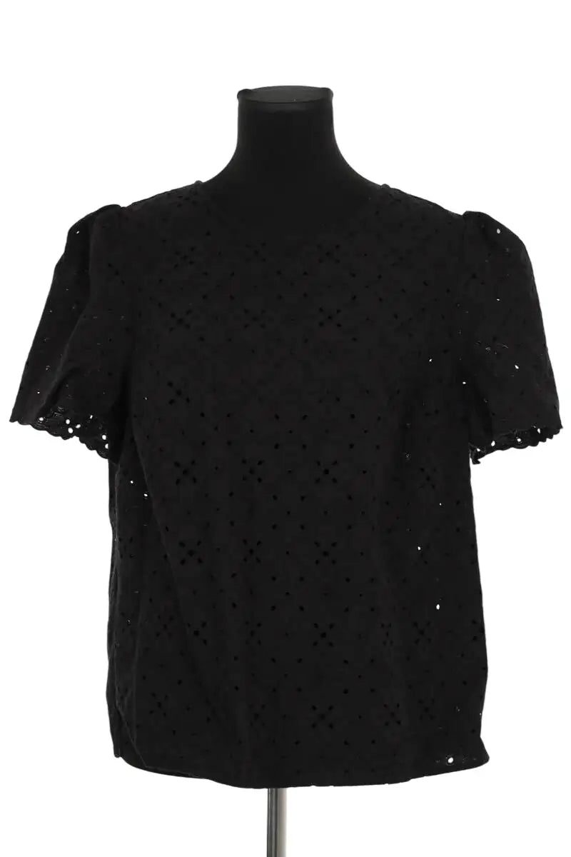 T-shirt Sézane Noir en Coton, taille XXXL - Seconde Main