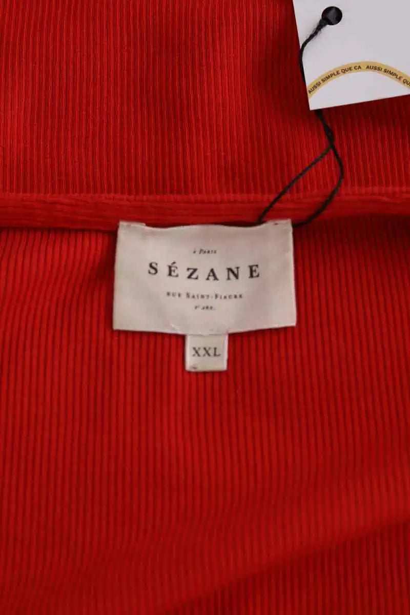 T-shirt Sézane Rouge en Coton