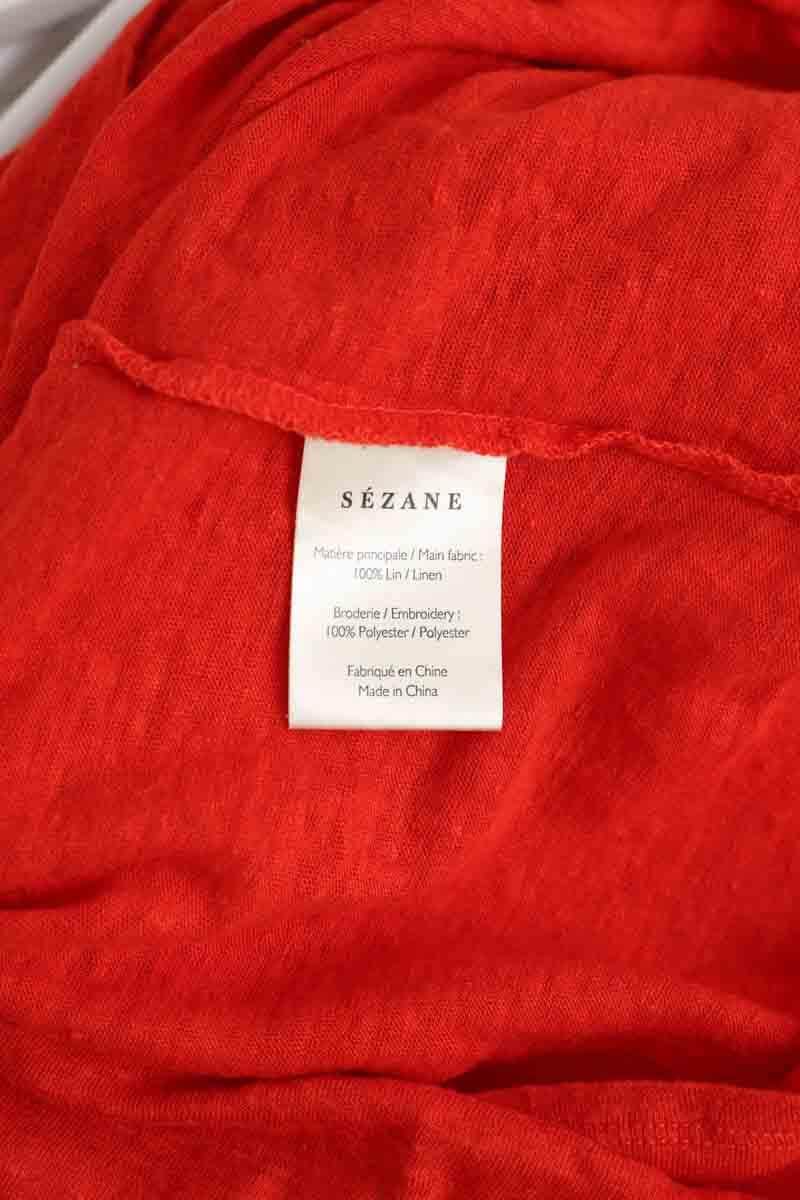 T-shirt Sézane Rouge en Coton