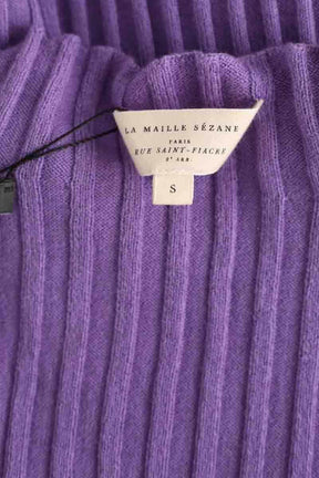 T-shirt Sézane Violet en Laine