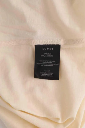 T-shirt Soeur Beige en Coton