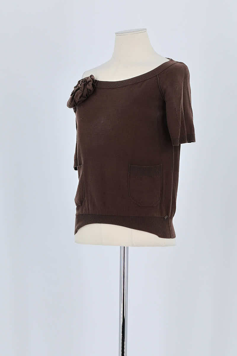 T-shirt Sonia Rykiel Marron en Coton