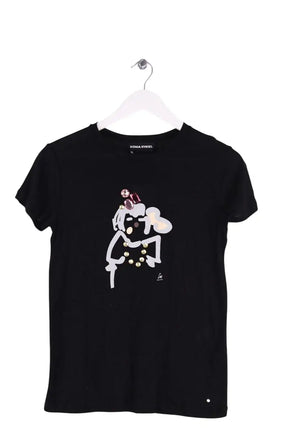 T-shirt Sonia Rykiel Noir en Coton, taille L - Seconde Main
