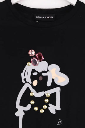 T-shirt Sonia Rykiel Noir en Coton