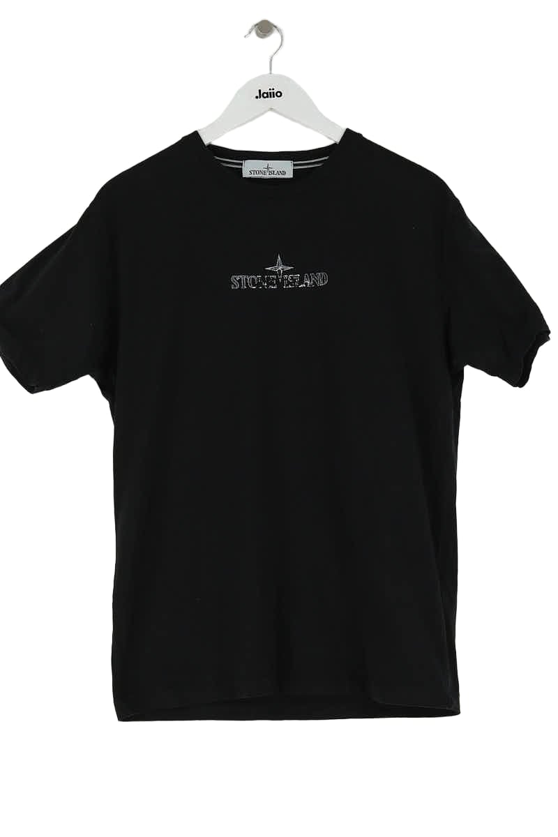 T-shirt Stone Island Noir en Coton, taille L - Seconde Main