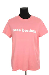 T-shirt Tara Jarmon Rose en Coton, taille L - Seconde Main