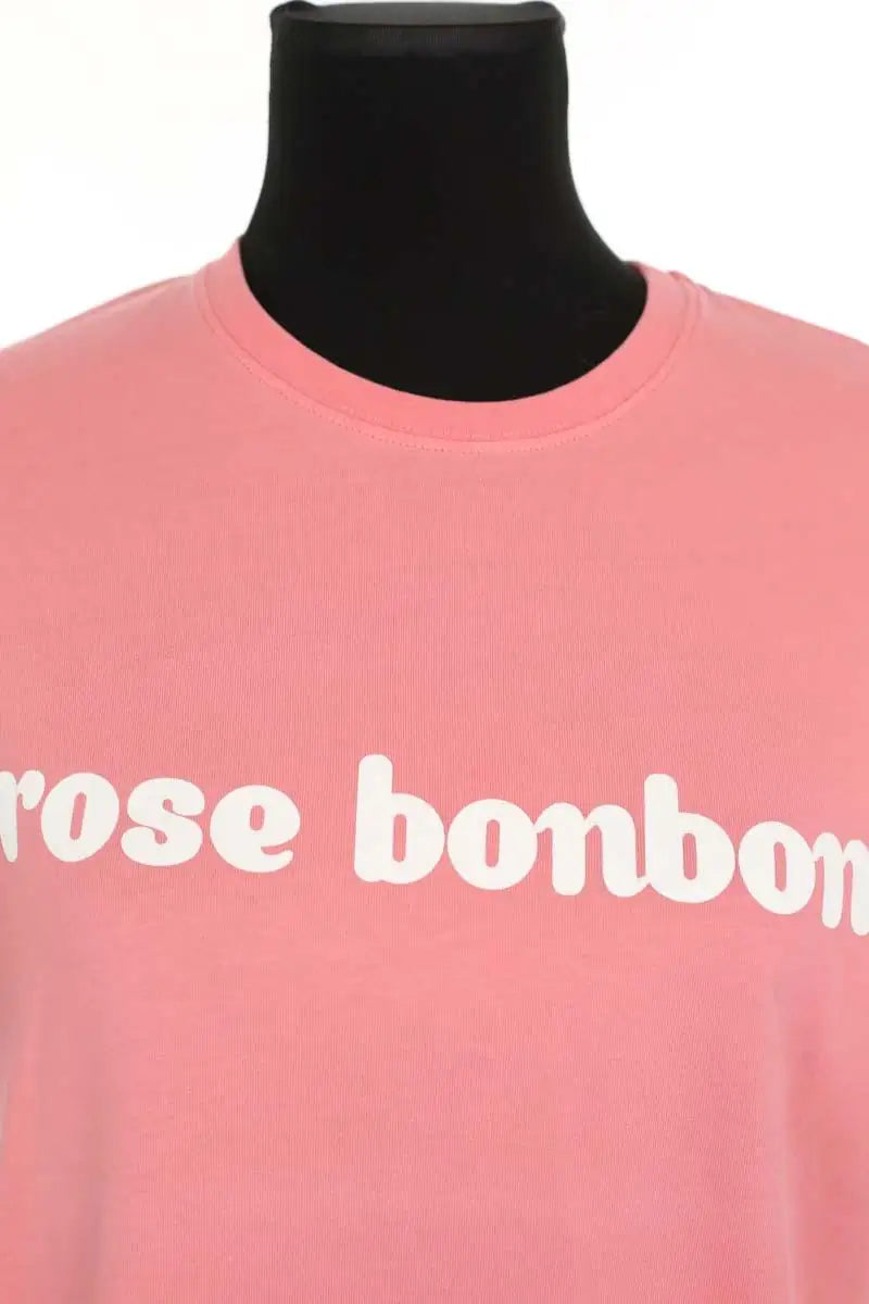 T-shirt Tara Jarmon Rose en Coton