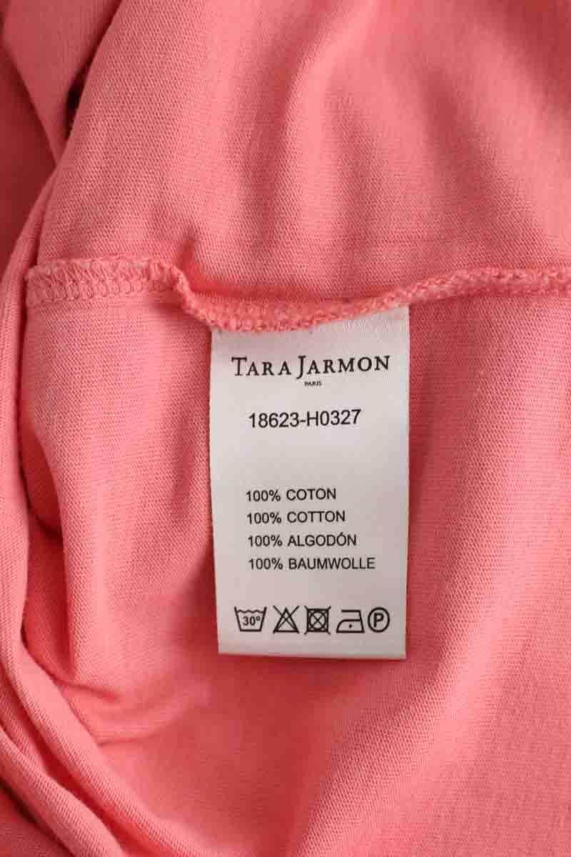 T-shirt Tara Jarmon Rose en Coton