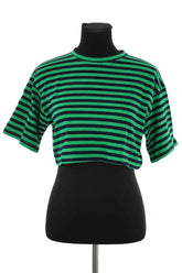 T-shirt The Frankie Shop Vert en Coton, taille XS - Seconde Main