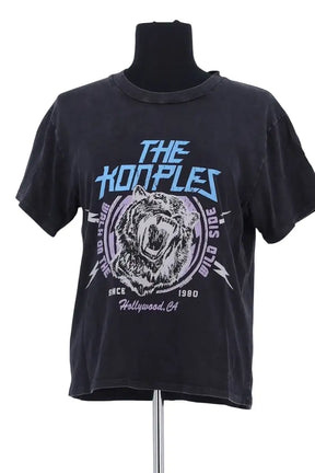 T-shirt The Kooples Anthracite en Coton, taille S - Seconde Main