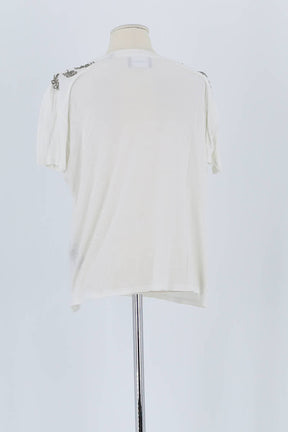 T-shirt The Kooples Blanc en Viscose