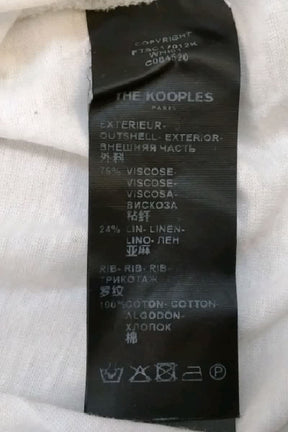 T-shirt The Kooples Blanc en Viscose