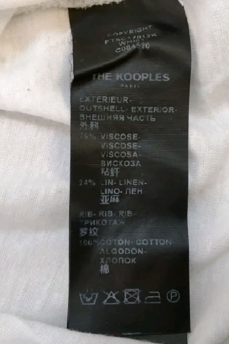 T-shirt The Kooples Blanc en Viscose