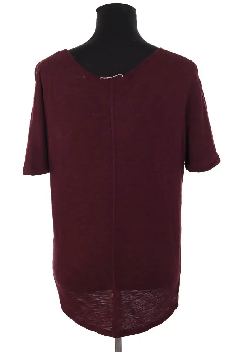 T-shirt The Kooples Bordeaux en Coton