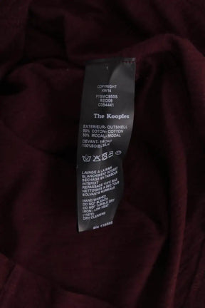 T-shirt The Kooples Bordeaux en Coton