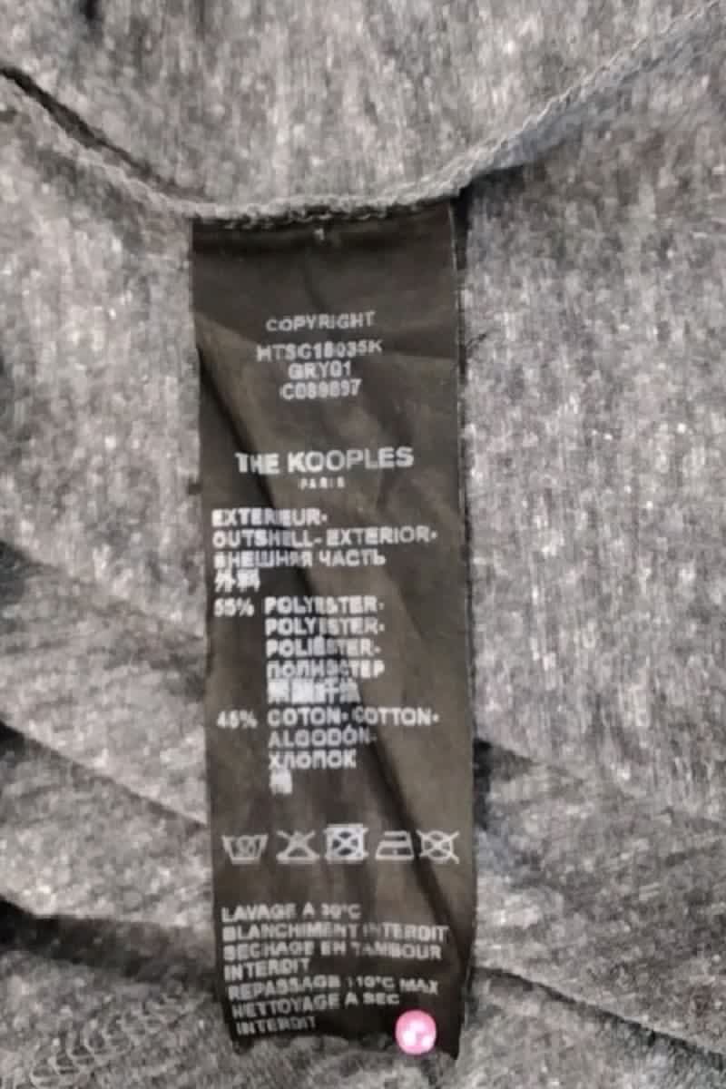 T-shirt The Kooples Gris en Polyester