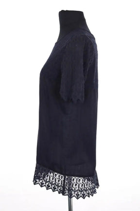 T-shirt The Kooples Marine en Soie