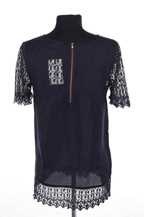 T-shirt The Kooples Marine en Soie