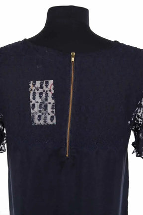 T-shirt The Kooples Marine en Soie