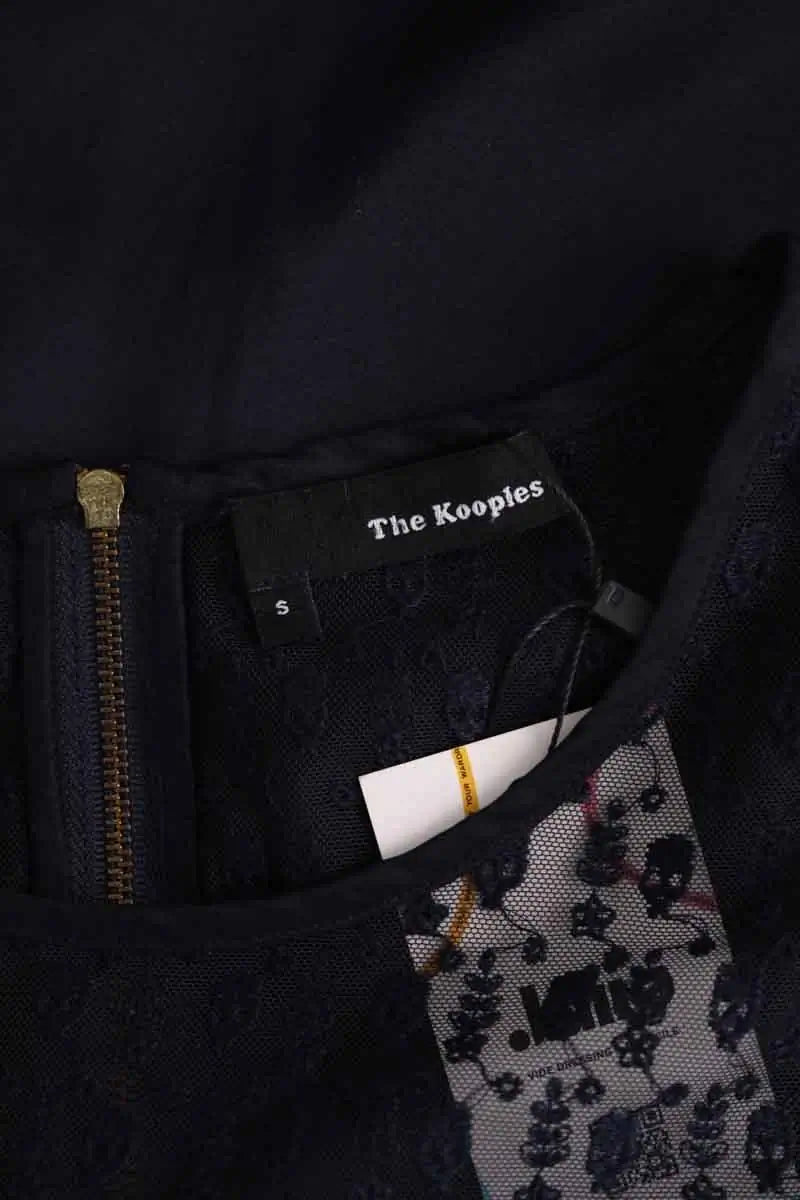 T-shirt The Kooples Marine en Soie