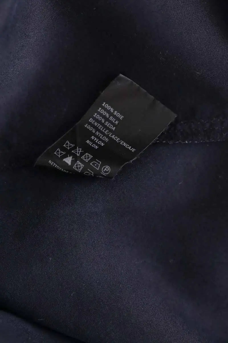 T-shirt The Kooples Marine en Soie