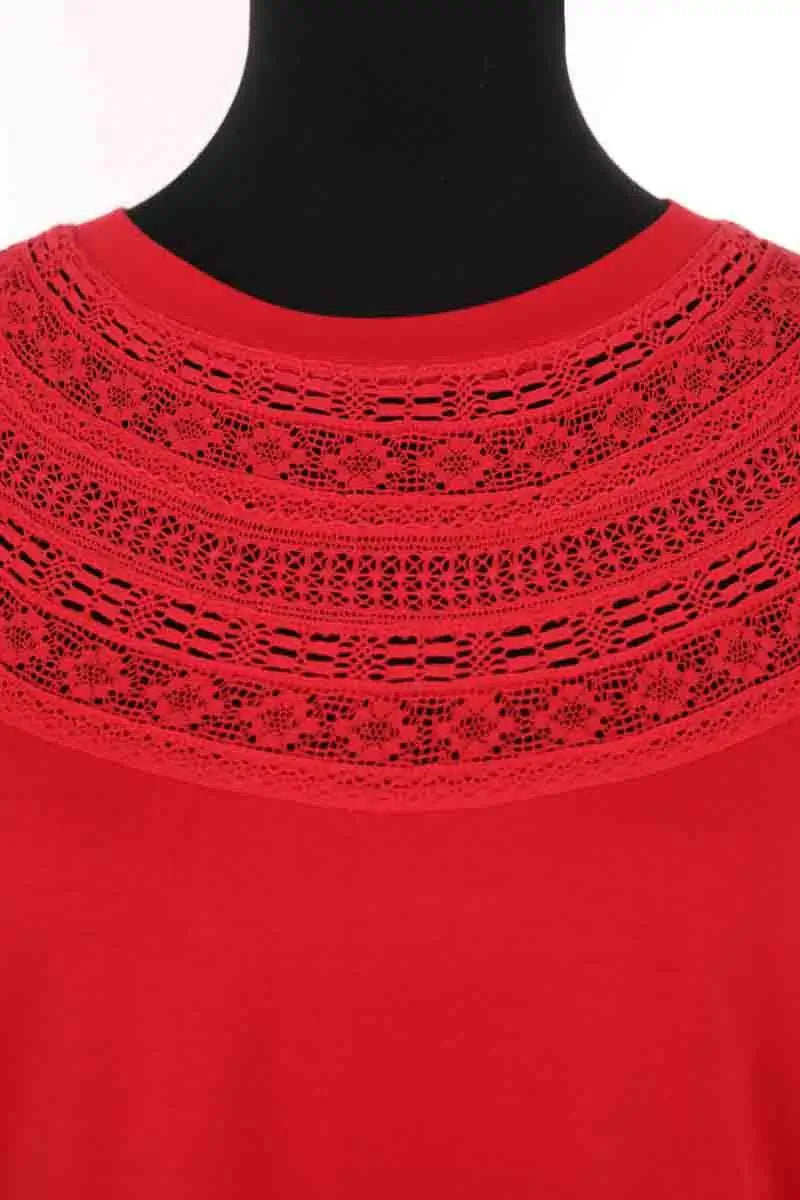 T-shirt The Kooples Rouge en Coton
