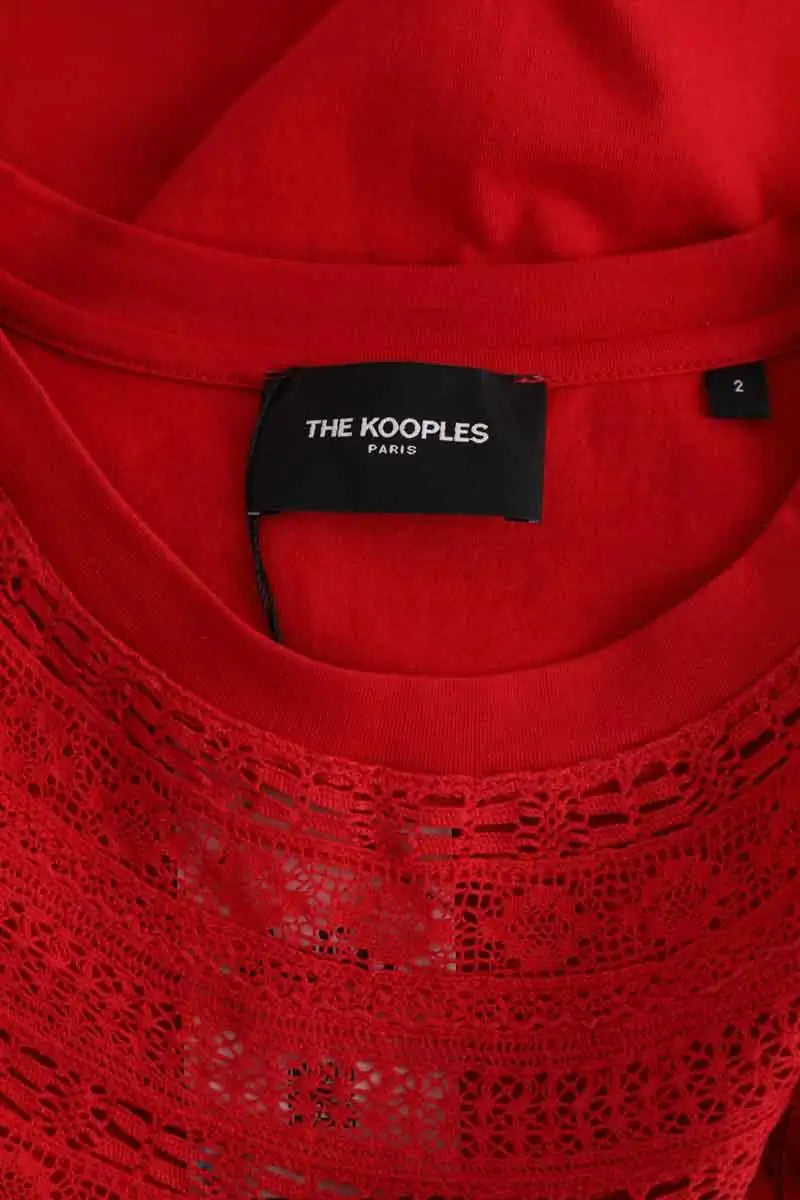 T-shirt The Kooples Rouge en Coton