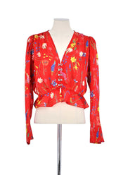 T-shirt The Kooples Rouge en Polyester, taille S - Seconde Main